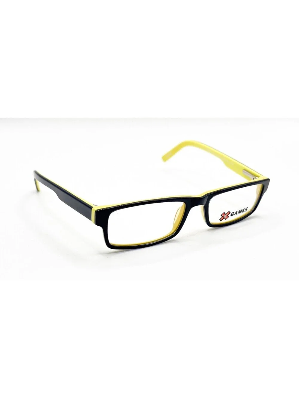 X Games Tic Tac Navy Yellow Authentic Eyeglasses 48-16-135